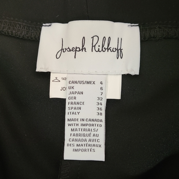 Joseph Ribkoff Classic Pull On Pants With Slit Back Hemline in Black Sz 4 - Picture 6 of 10